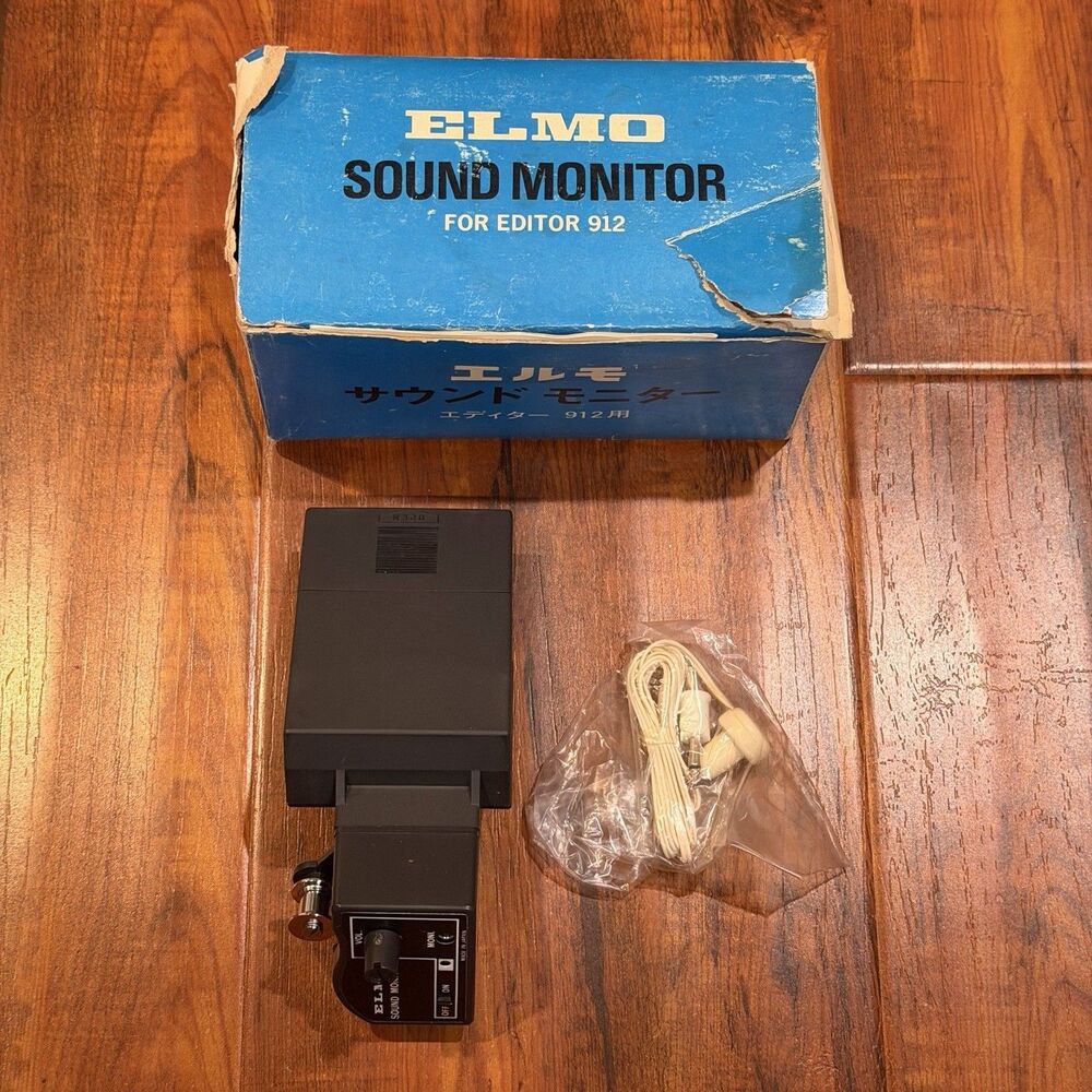 Vintage NOS Elmo Sound Monitor Attachment for Editor 912 - New!